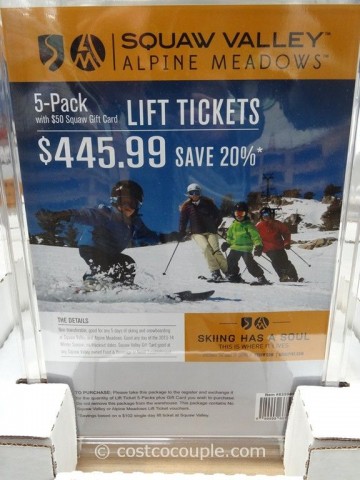 Gift Card Squaw Valley Costco 1