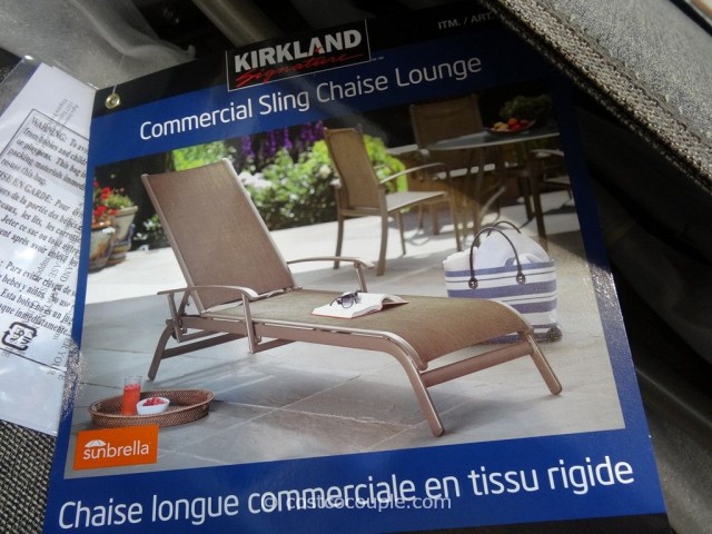 Kirkland Signature Commercial Sling Chaise Lounge Costco 3