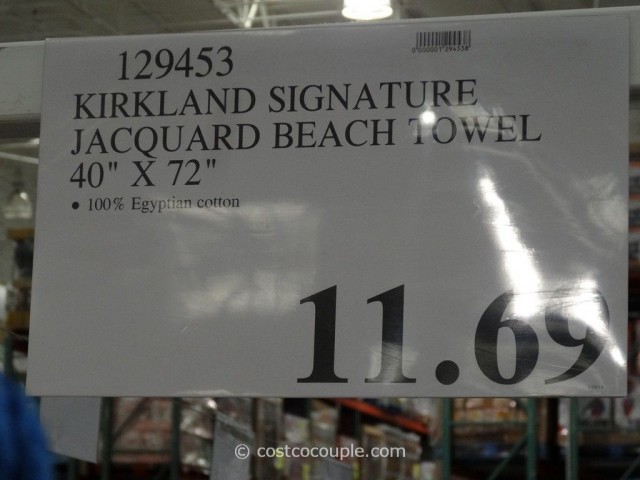 Kirkland Signature Jacquard Beach Towel Costco 1