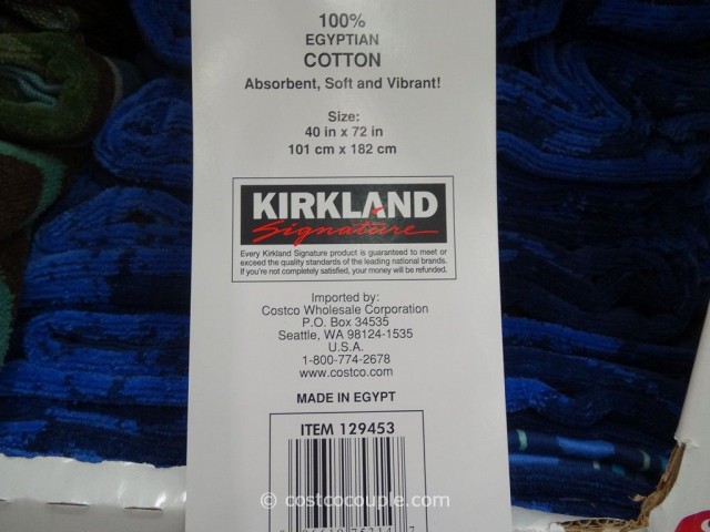 Kirkland Signature Jacquard Beach Towel Costco 4