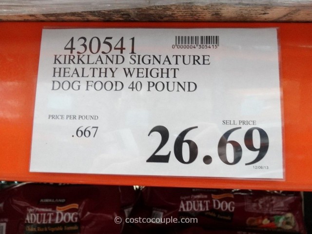 Kirkland Signature Super Premium Healthy Weight Dog Food Costco 1
