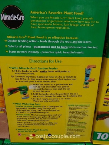 Miracle Gro All-Purpose Plant Food Costco 3