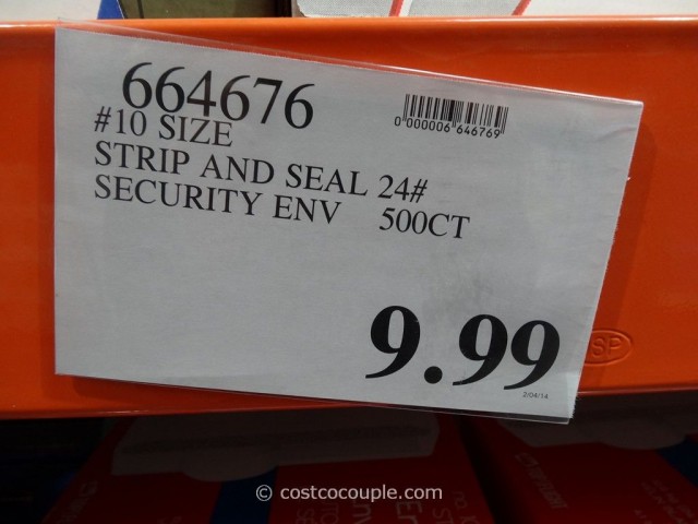 Number 10 Security Strip and Seal Envelopes Costco 2