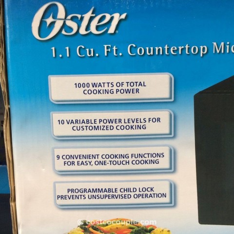 Oster 1.1 Cu Ft Microwave Costco 3