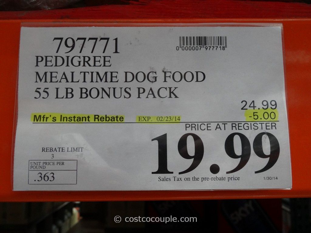 costco dog food cost