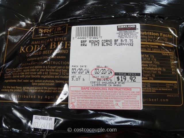 Snake River Farms American Kobe Corned Beef Costco 4