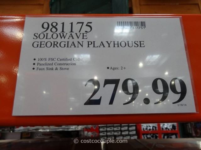 Solowave Georgian Manor Playhouse Costco 1