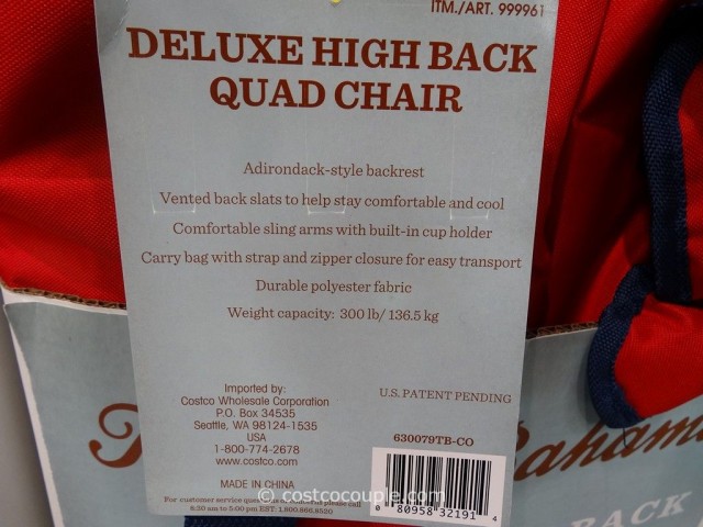 Tommy Bahama High Back Quad Chair Costco 3