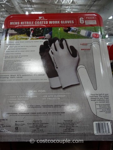 Wells Lamont Mens Nitrile Work Gloves Costco 2