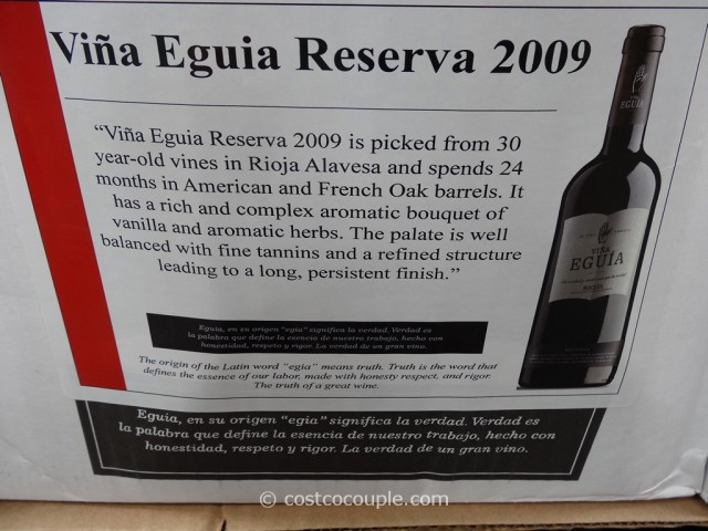 2009 Vina Eguia Rioja Reserva Costco 1