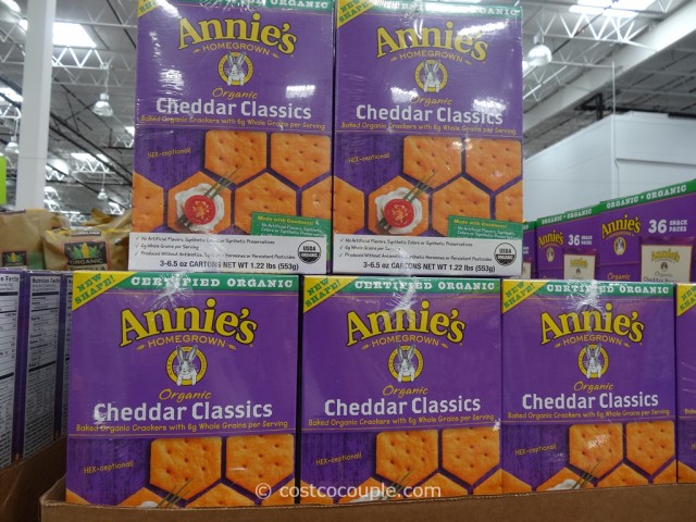 Annies Cheddar Classics Organic Crackers Costco 1