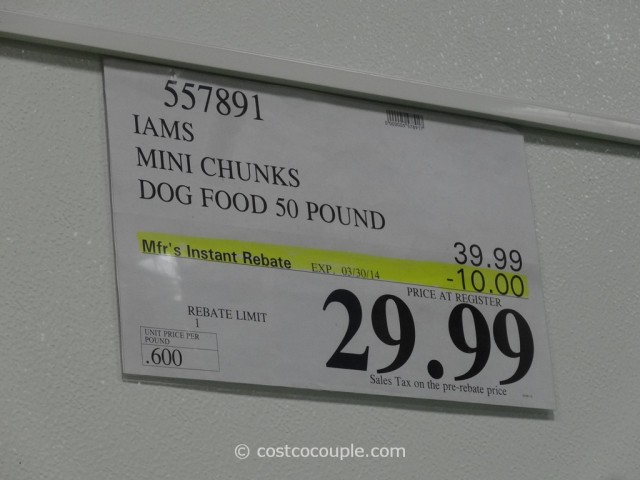 Iams Mini Chunks Dog Food Costco 1