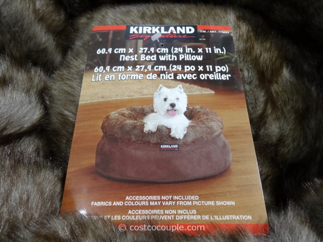 Kirkland Signature 24-Inch Snuggler Pet Bed Costco 3
