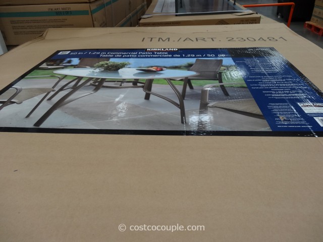 Kirkland Signature 50-Inch Patio Table Costco 2