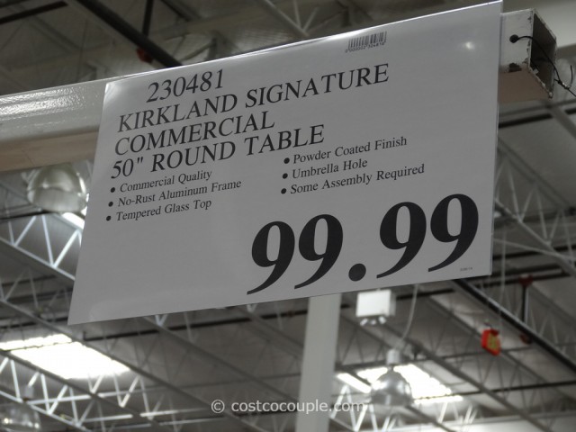 Kirkland Signature 50-Inch Patio Table Costco 4