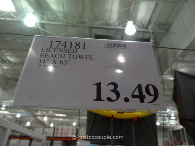 Licensed Embroidered Beach Towels Costco 7
