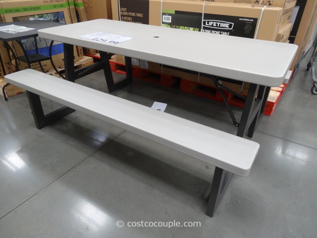 Lifetime Products 6-Foot Folding Picnic Table Costco 2
