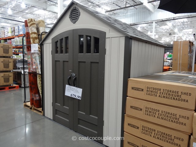 Lifetime Products Resin Outdoor Storage Shed Costco 1
