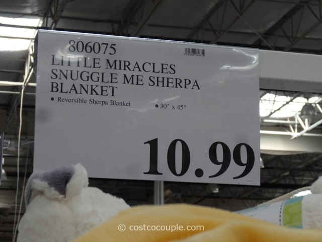 Little Miracles Snuggle Me Sherpa Blanket Costco 3