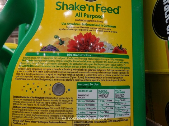 Miracle Gro Shake and Feed Costco 2