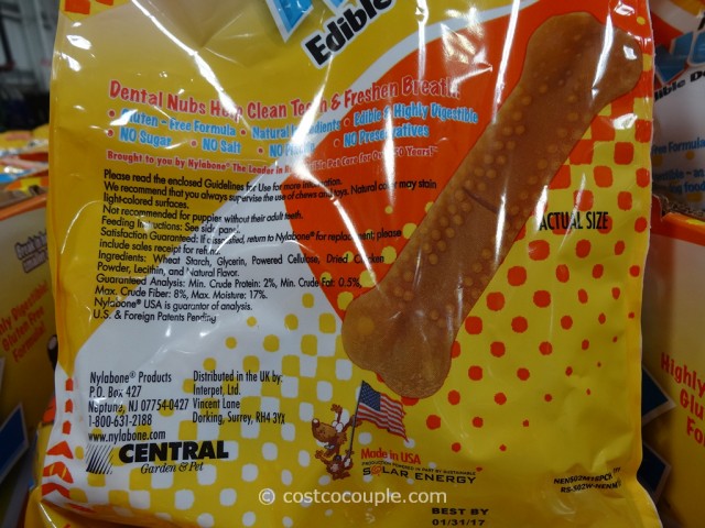Nylabone Natural Nubz Edible Dog Chews Costco 2