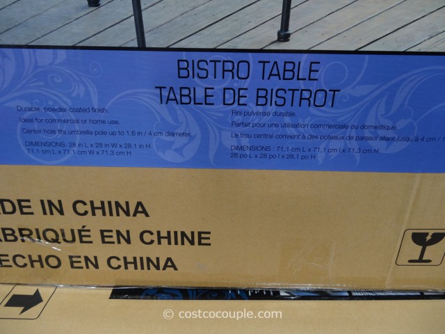 Pacific Casual Micro Mesh Bistro Table Costco 3