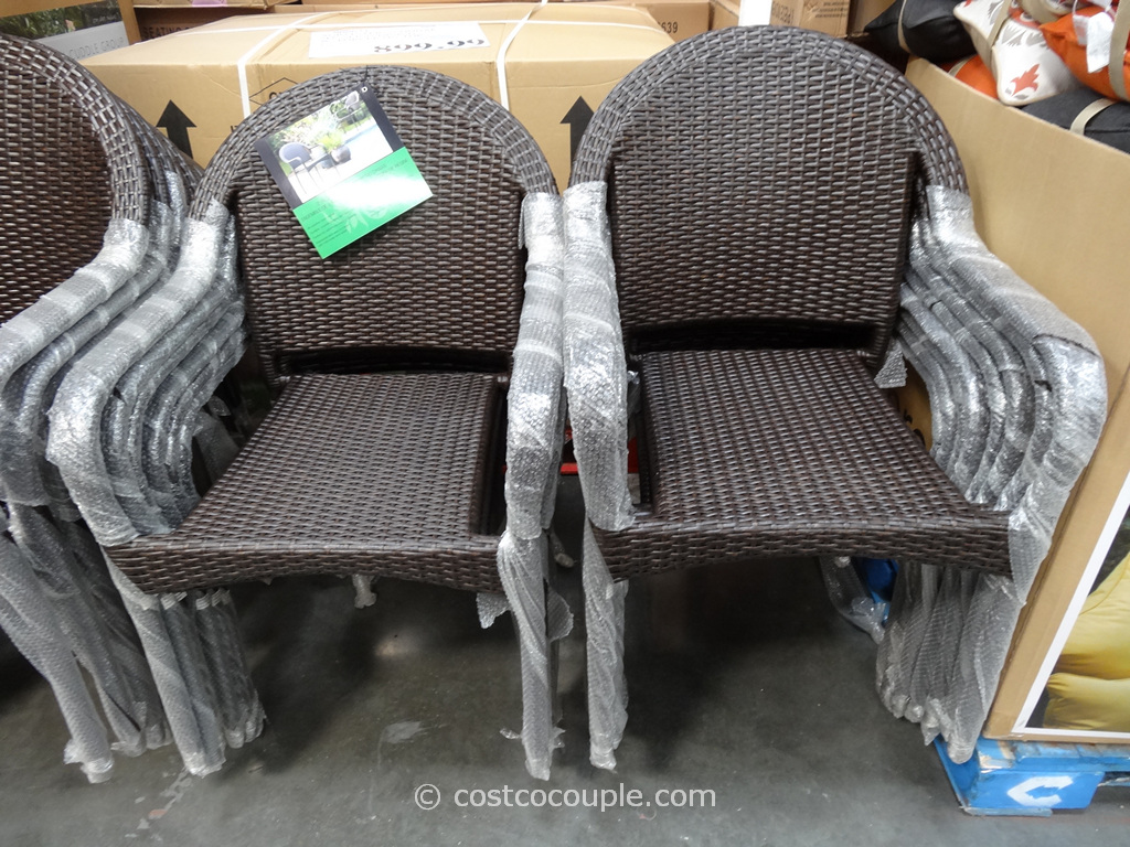 Resin Wicker Bistro Chairs