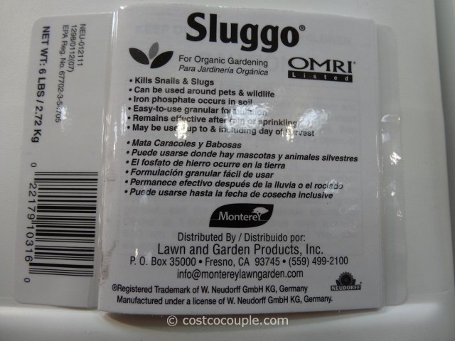 Sluggo Organic Slug and Snail Bait Costco 2