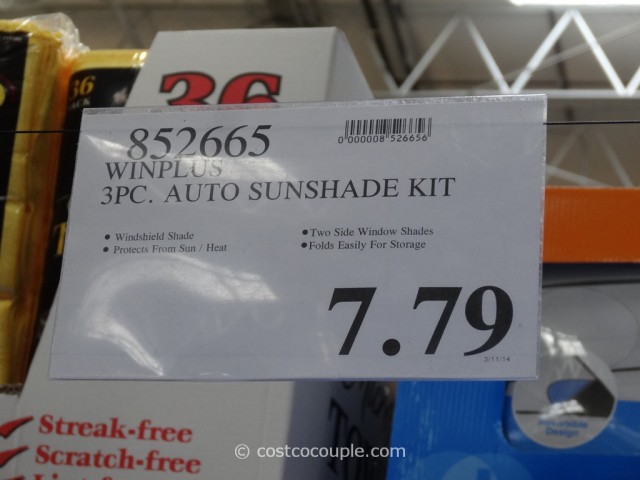 Winplus 3-Piece Auto Sunshade Kit Costco 6