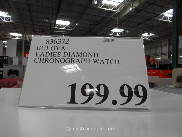 Bulova Ladies Diamond Chronograph Watch Costco 1