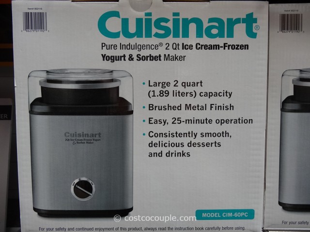 Cuisinart Pure Indulgence 2Qt Ice-Cream Maker Costco 6