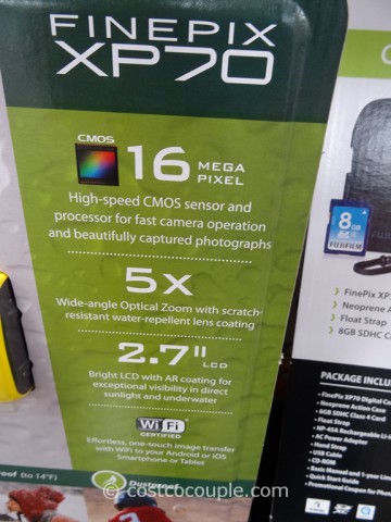 Fuji XP70 Weatherproof Camera Costco 5