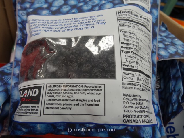 Kirkland Signature Dried Blueberries Costco 4