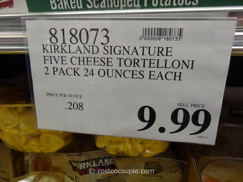 Kirkland Signature Five Cheese Tortelloni With Parmigiano Reggiano