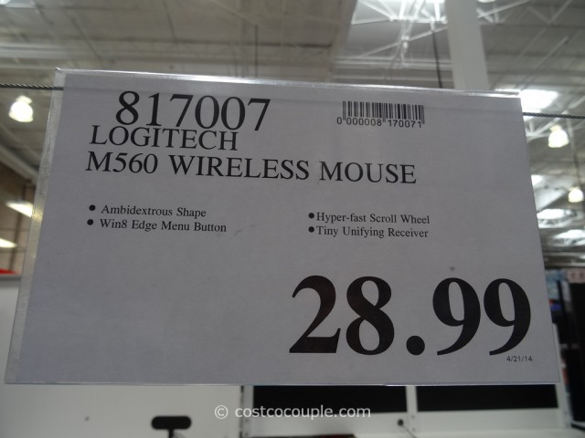 Logitech m560 Wireless Mouse Costco 4