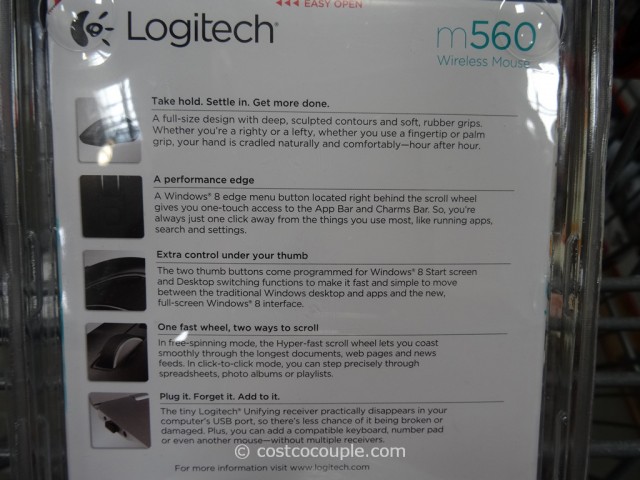 Logitech m560 Wireless Mouse Costco 5