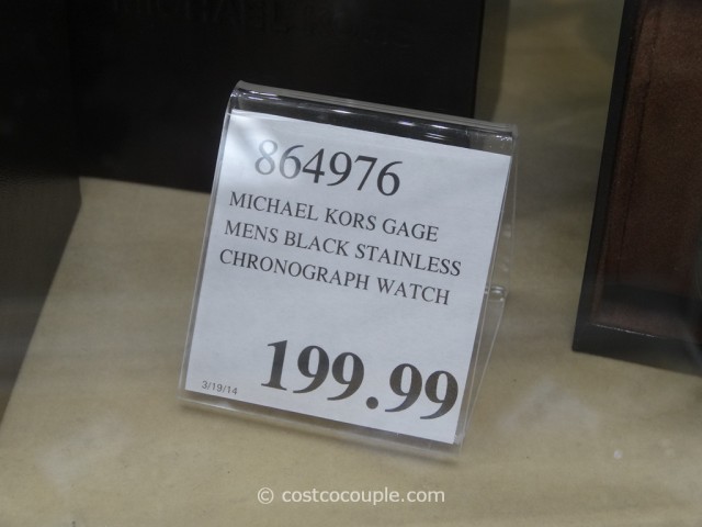 Michael Kors Gage Mens Black Chronograph Costco 1
