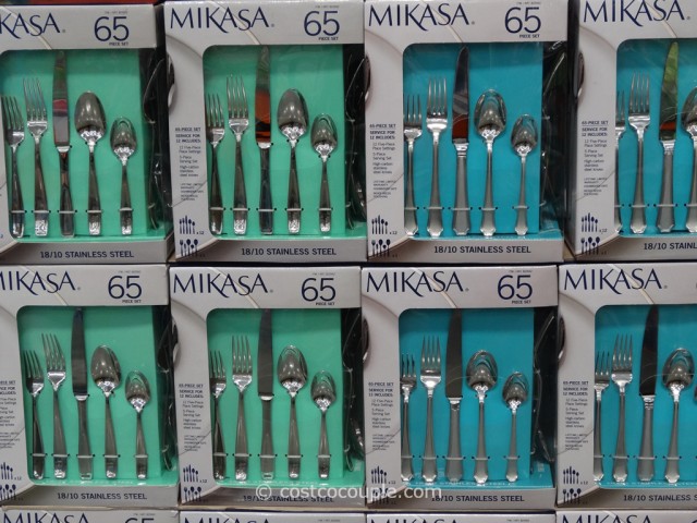 Mikasa 65-Piece Flatware Set Costco 1
