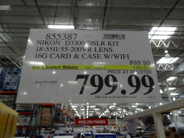 Nikon D3300 DSLR Kit Costco 4