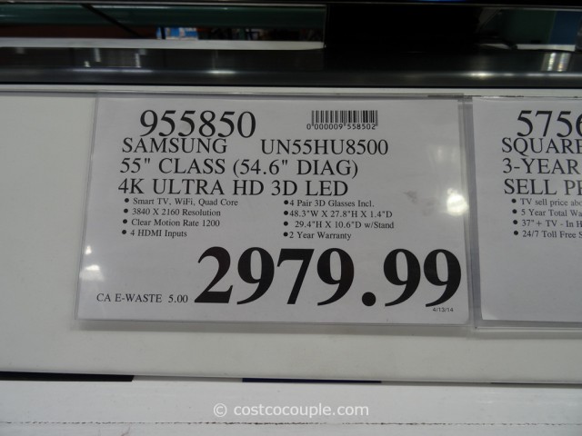 Samsung 55-Inch 4K Ultra HD LED TV Costco 1