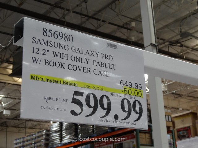 Samsung Galaxy Pro 12.2-Inch Tablet Costco 1