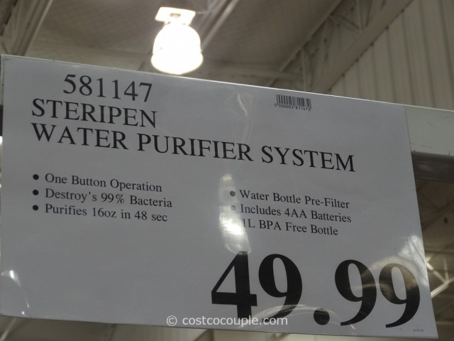 Steripen Water Purifier System Costco 3