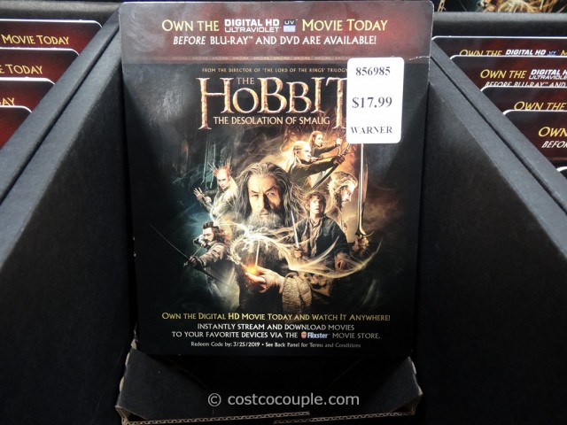 The Hobbit Blu-Ray DVD Costco 2