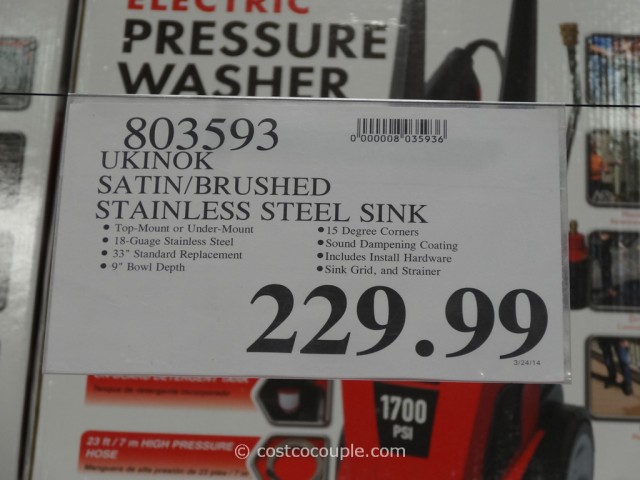 Ukikok Euro Style Stainless Steel Kitchen Sink Costco 2