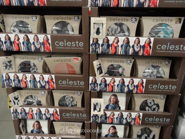 Celeste Cashmere Blend Printed Scarf Costco 2
