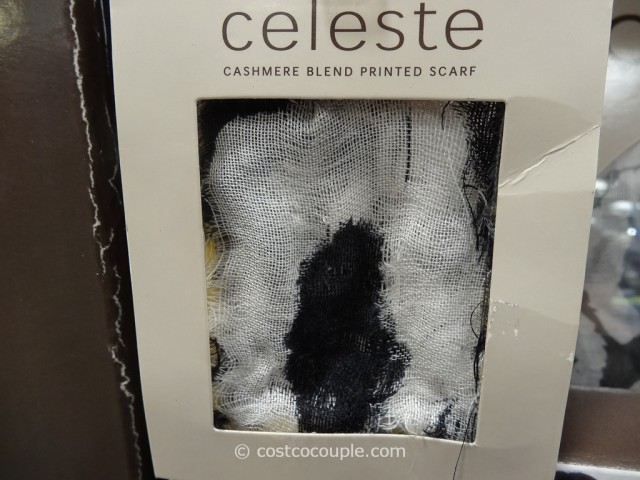 Celeste Cashmere Blend Printed Scarf Costco 3