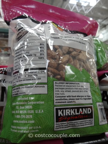 Kirkland Signature Dry Roasted Almonds Costco 3