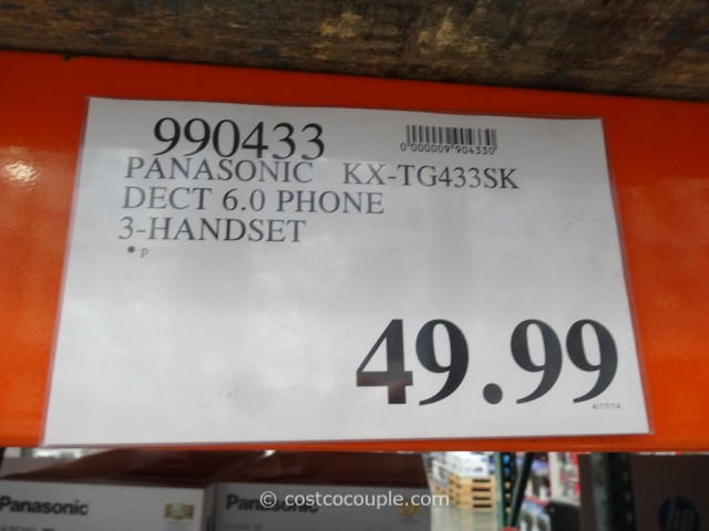 Panasonic 3-Handset Cordless Answering System Costco 1