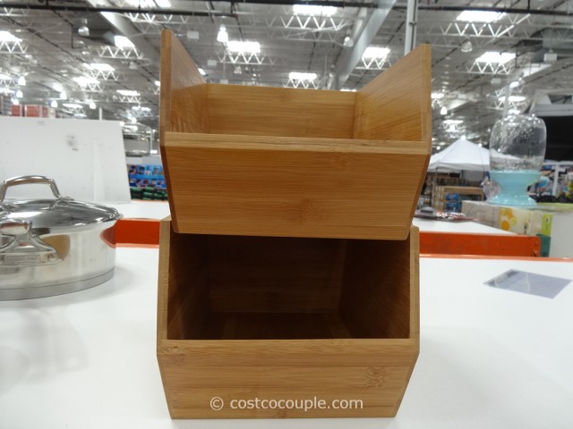 Seville 2-Pack Bamboo Storage Stackers Costco 6