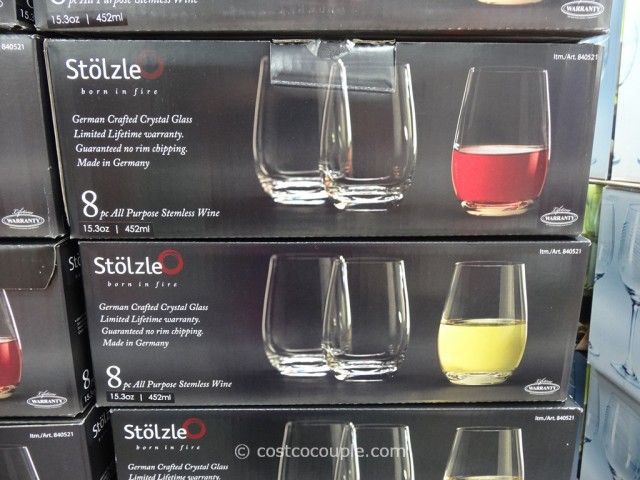 Stolzle 8-Piece All-Purpose Stemless Wine Glass Costco 4